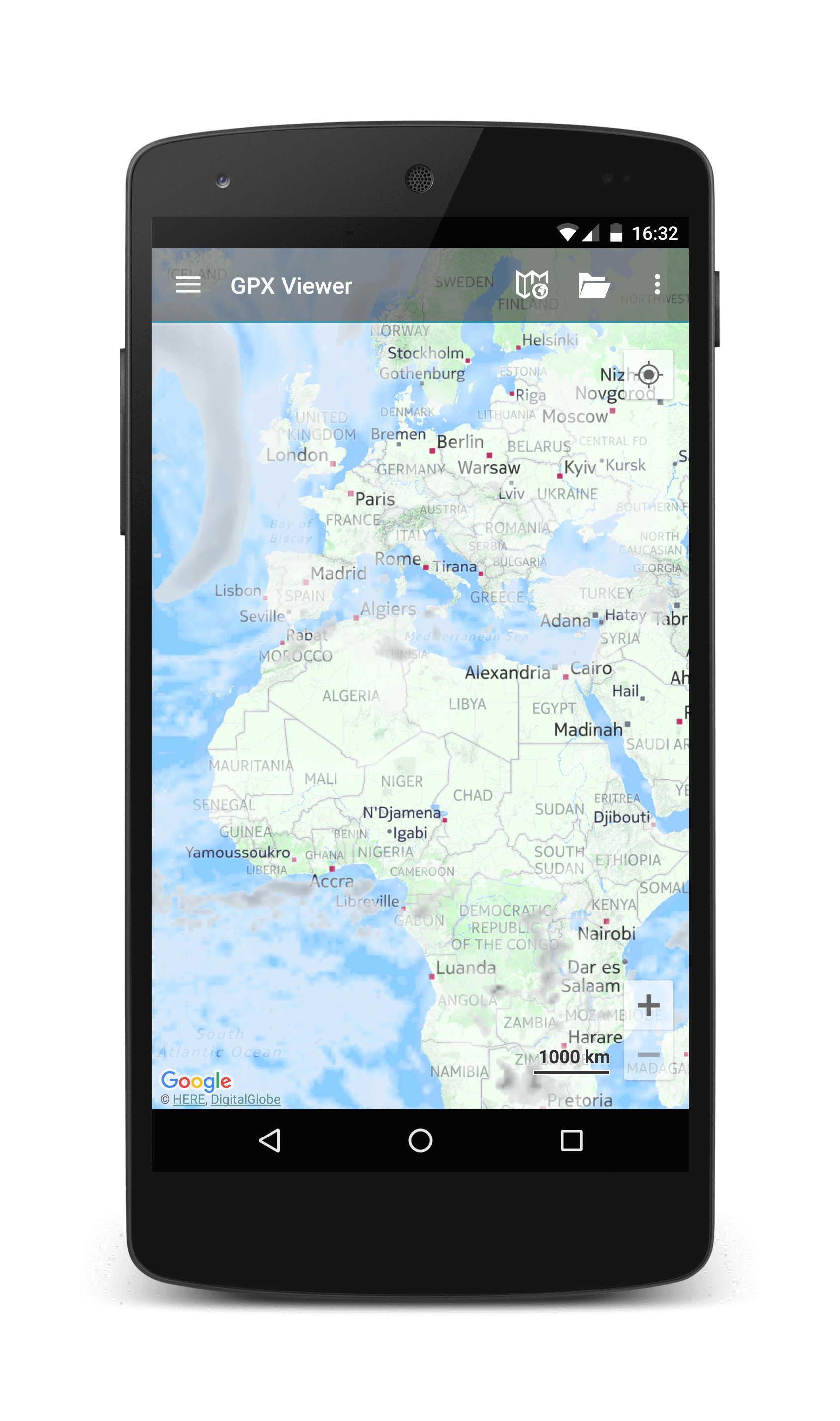 windows phone gpx viewer default file location